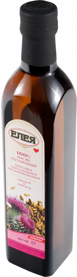 Масло расторопши «ЕЛЕЯ» холодного отжима нерафинированное,