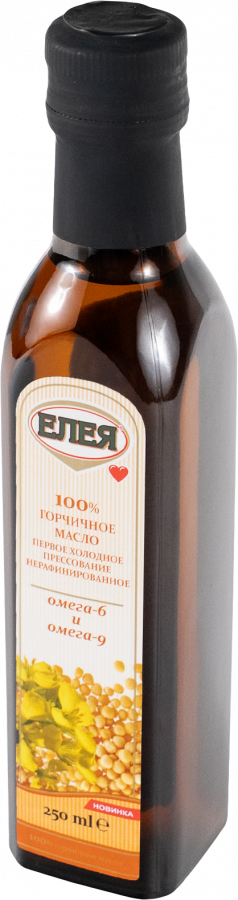Горчичное масло «ЕЛЕЯ» холодного отжима нерафинированное,