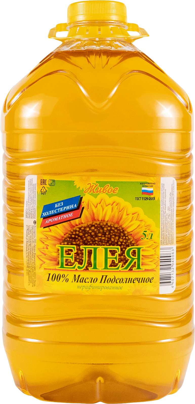 Подсолнечное нерафинированное масло "Елея"