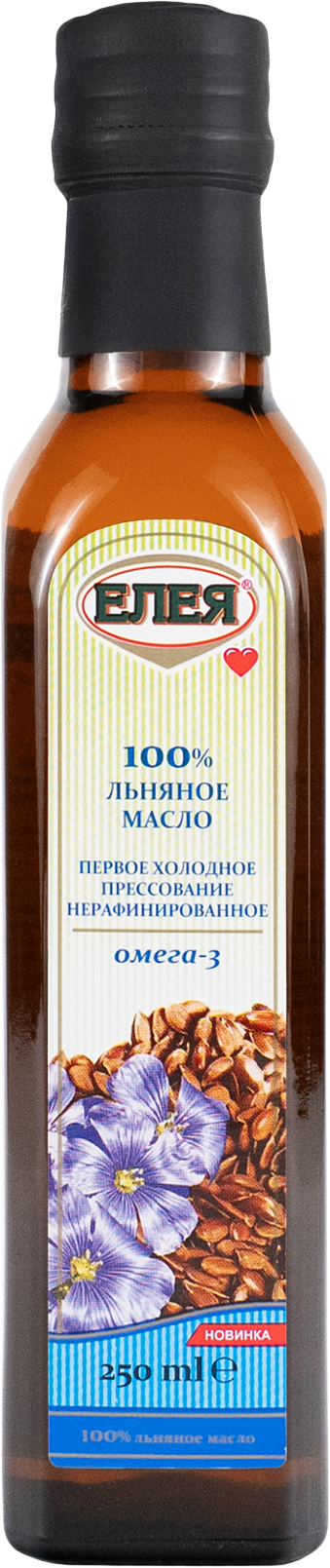 Льняное масло «ЕЛЕЯ» холодного отжима нерафинированное